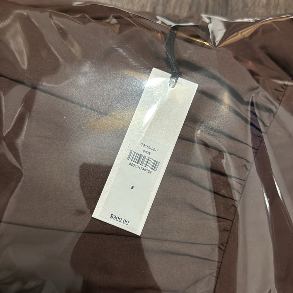 NWT Banana Republic Stretch-Cotton Poplin One-Shoulder Drop-Waist Maxi Dress🔒 - Picture 6 of 6